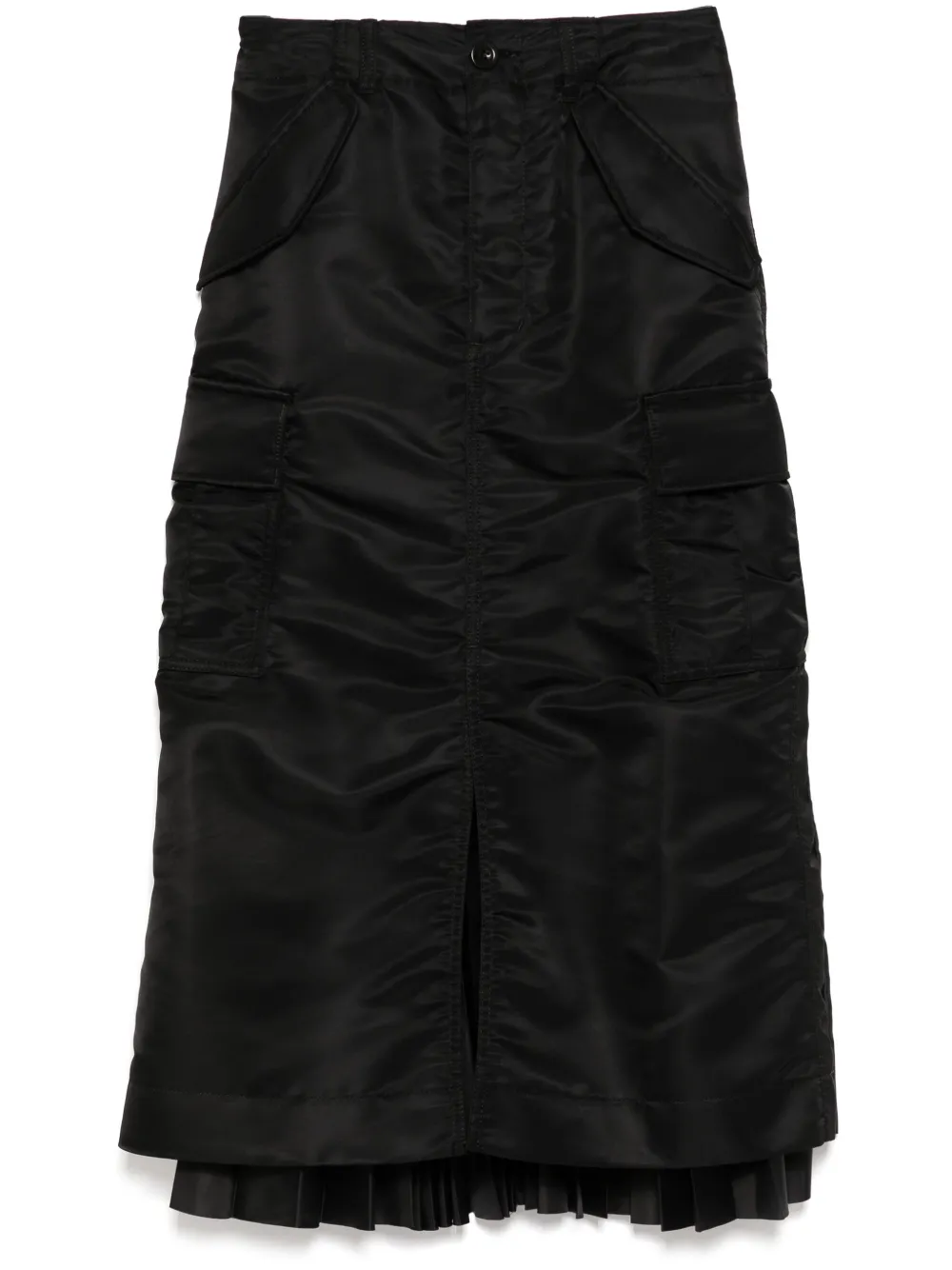 

Юбка со вставками SACAI, черный