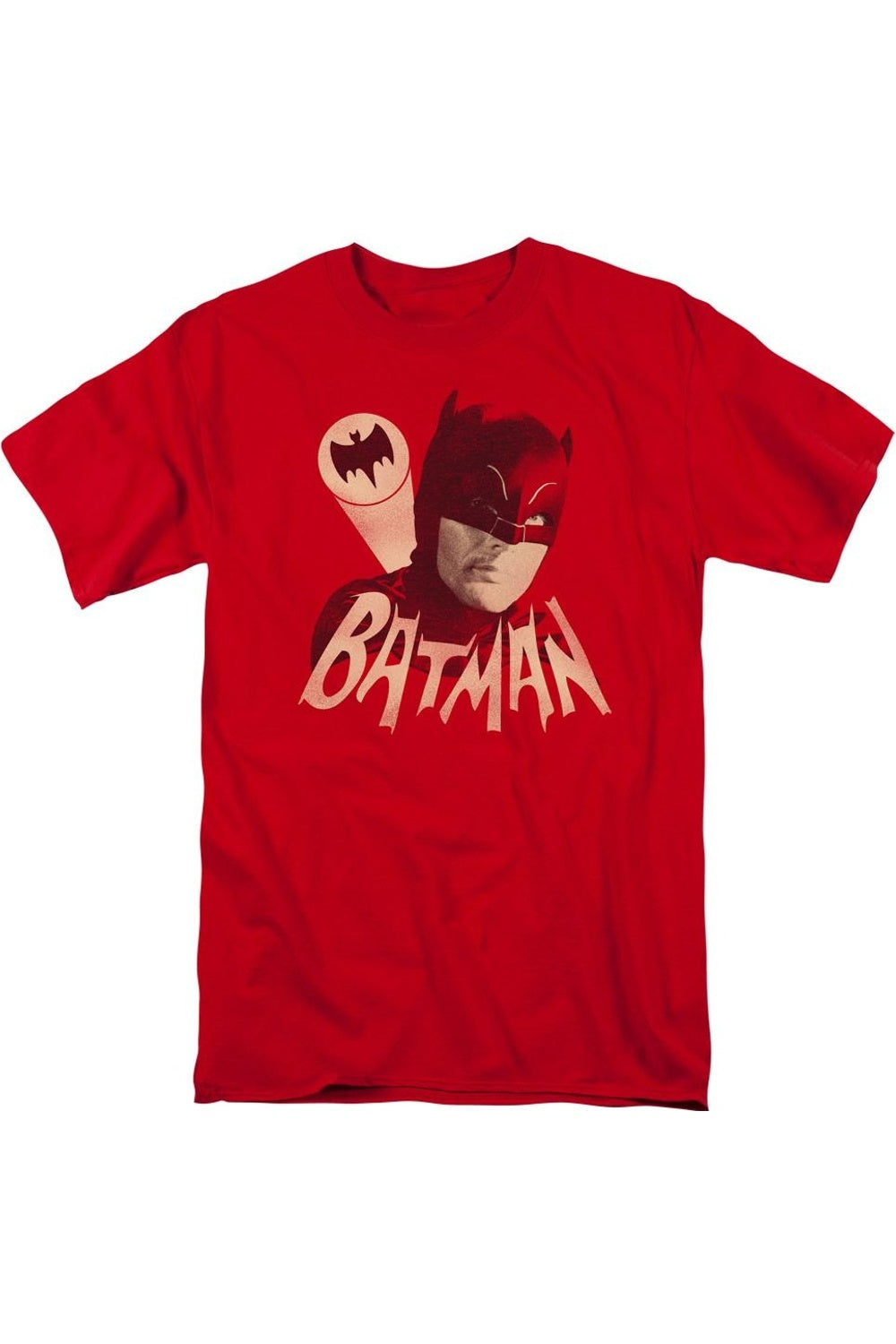 

Футболка Batman Classic Tv Bat Signal с коротким рукавом для взрослых Gildan, красный