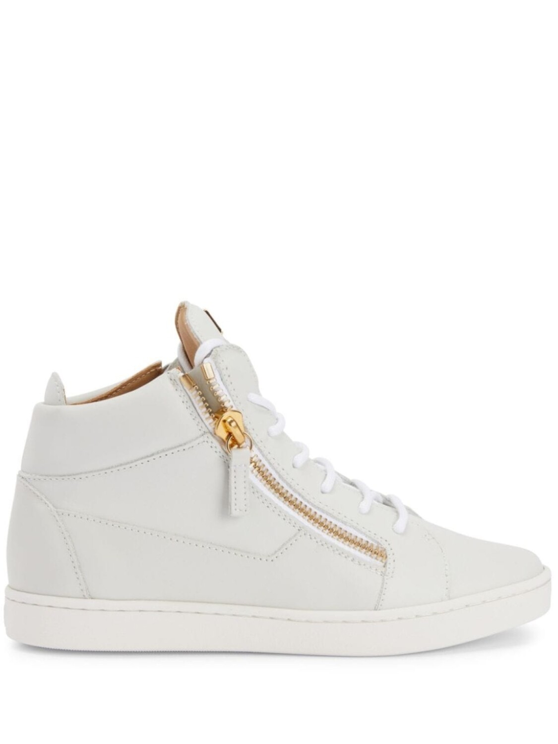 

Giuseppe Zanotti Nicki leather sneakers, серый