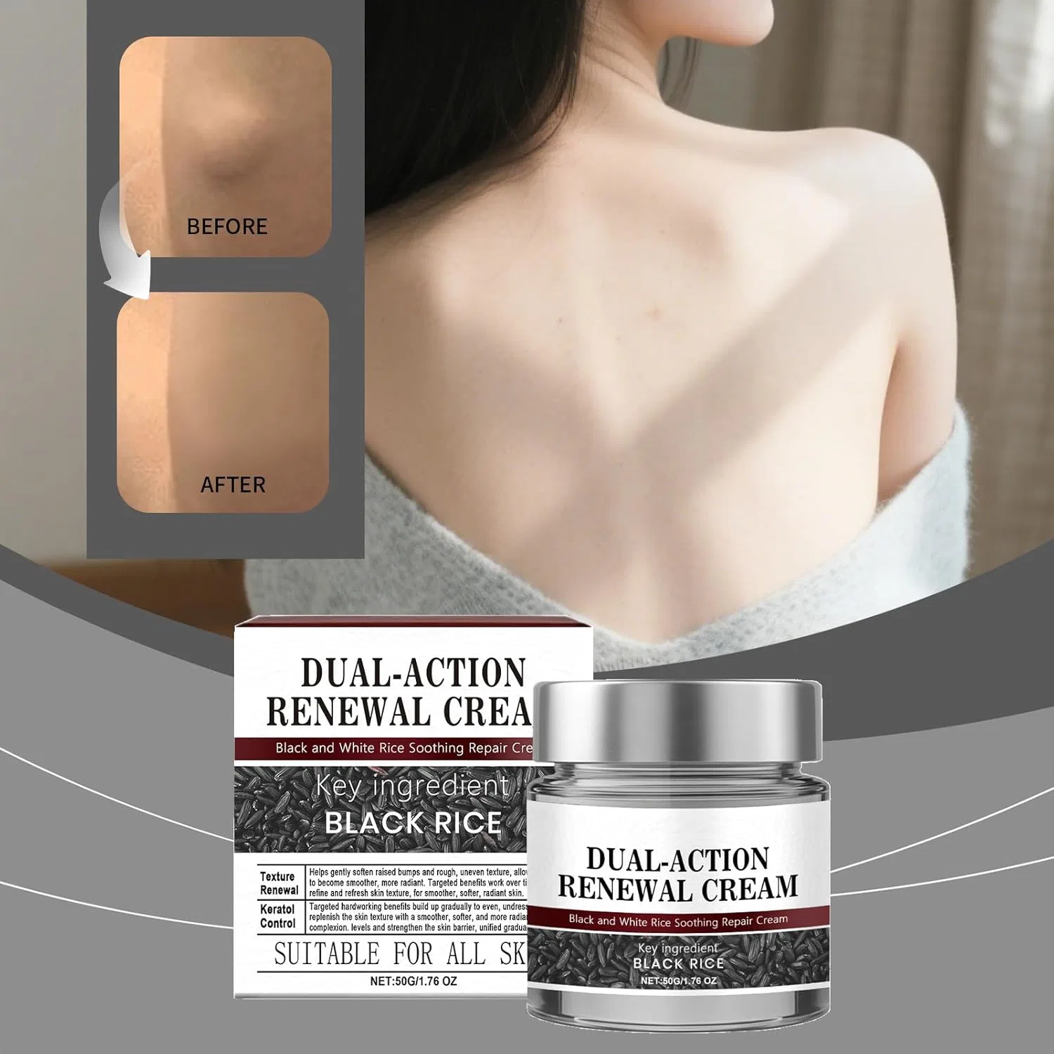 Дневной крем Keratin Erase Dual Action Cream Zkkd, 50 г, 6 шт. — фото 2