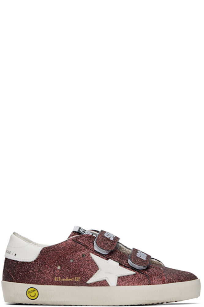 

Детские бордовые кеды Old School Golden Goose