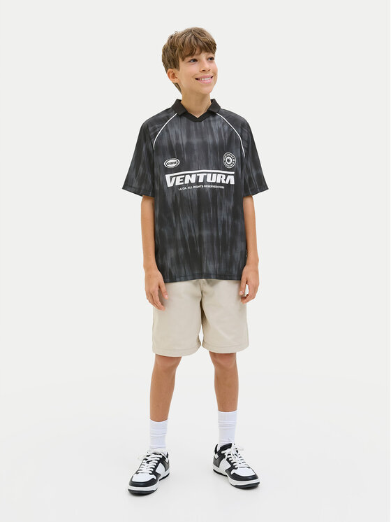 Свободная рубашка поло Lido 12278700 Jack&Jones Junior, серый — фото 2