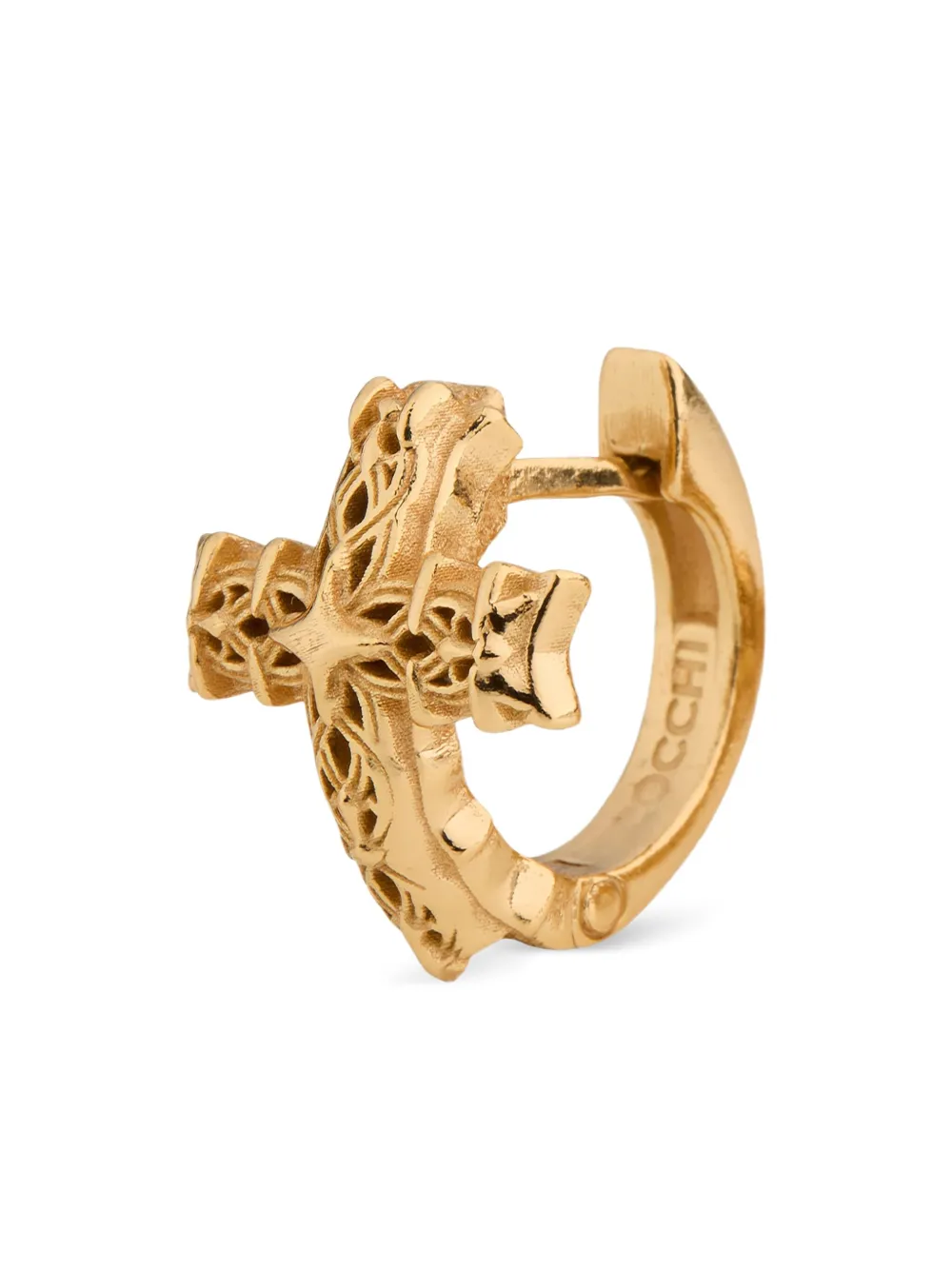 

Серьга-кольцо с крестом Нотр-Дам Emanuele Bicocchi, золотистый