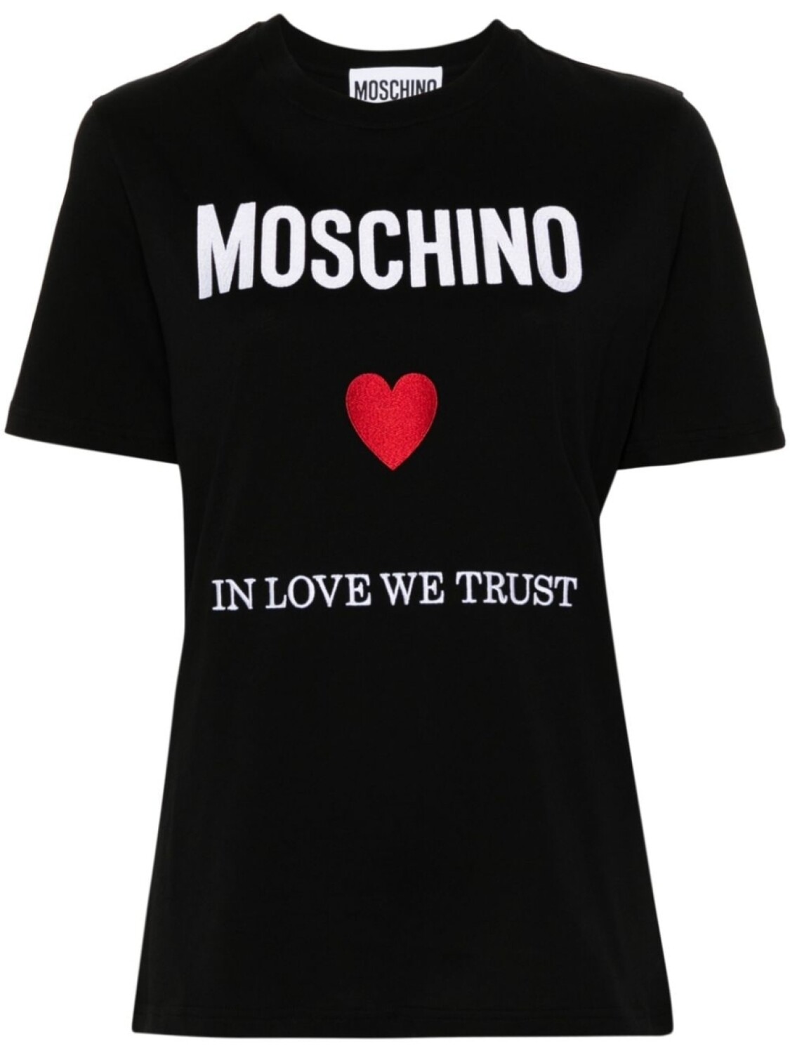 

Moschino футболка с логотипом, черный