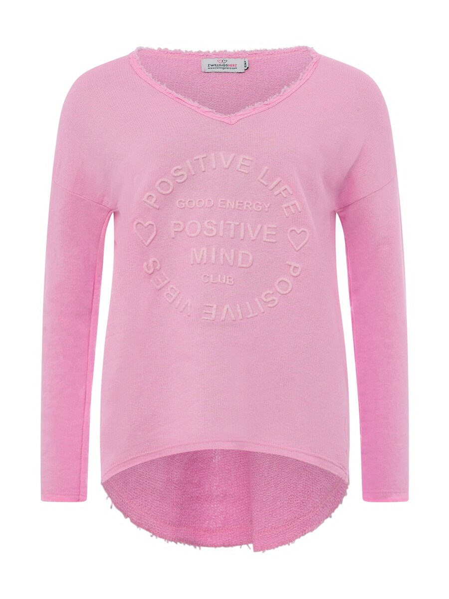 

Свитер Zwillingsherz Sweatshirt Positive Mind, розовый