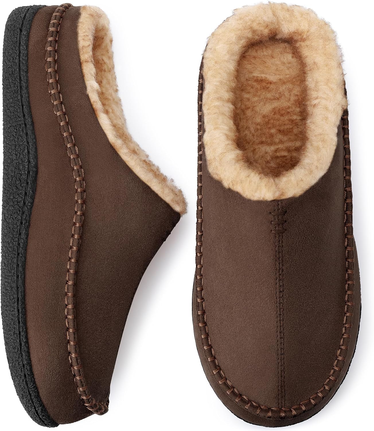 

Мужские тапочки shoeslocker, удобные домашние тапочки на мемори-пене, коричневый