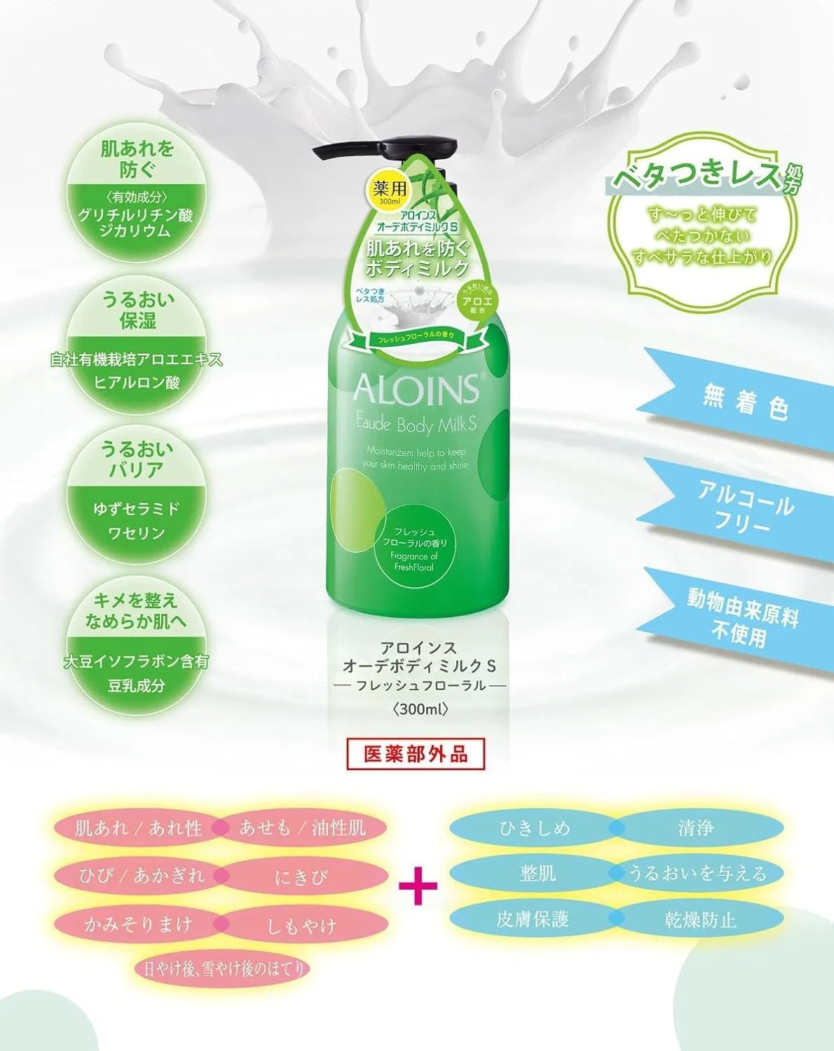 Набор лосьонов для тела Aloin Cosmetics Audebody Milk S 300 мл x 3 — фото 4