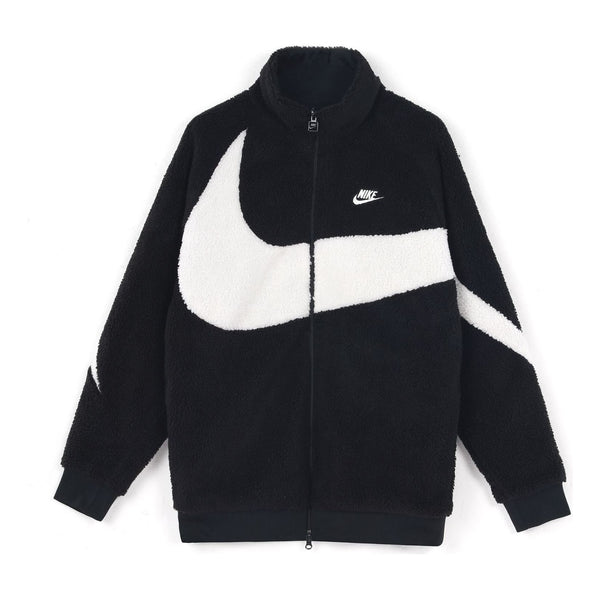 

Куртка Men's Nike Sportswear Swoosh Reversible Large Logo Jacket Polar Fleece Jacket Autumn Black (Asia Sizing), черный