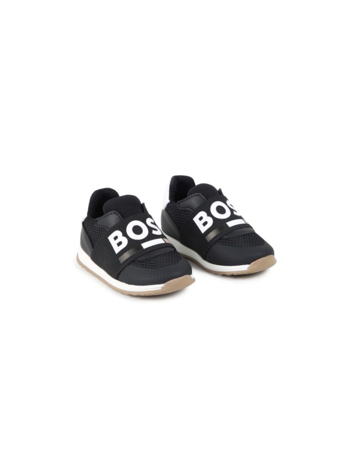 

BOSS Kidswear слипоны с логотипом, черный
