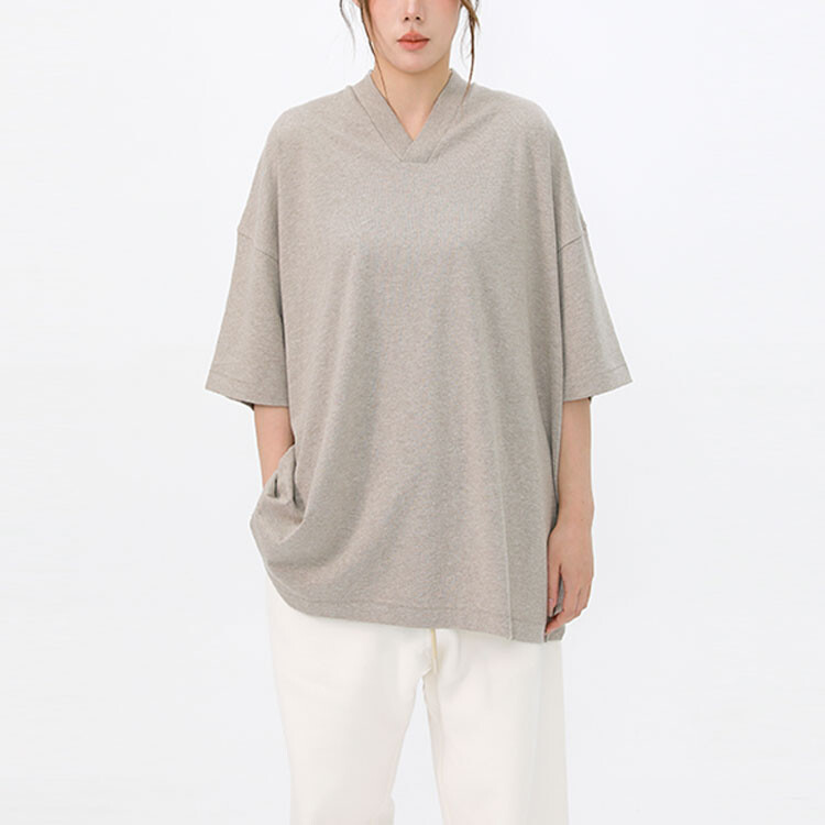 Футболка серии Cloud FW23 для мужчин Core Heather Fear Of God Essentials, цвет Core Heather — фото 4