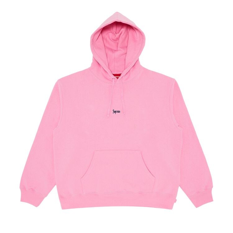 

Толстовка Supreme Micro Logo Hooded Sweatshirt Pink, розовый