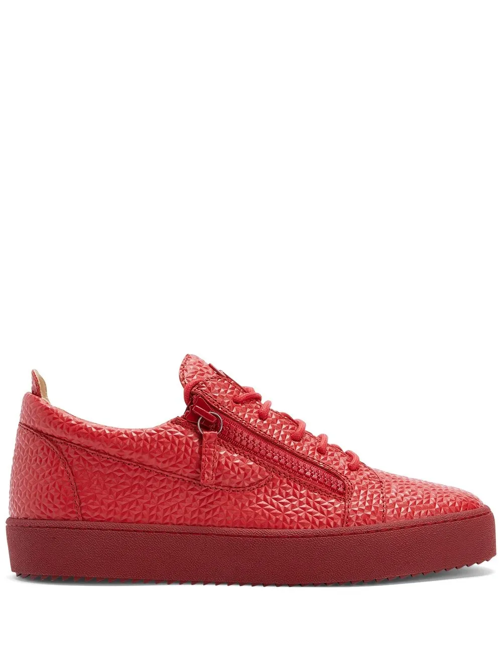 

Фактурные кеды Frankie Giuseppe Zanotti, красный
