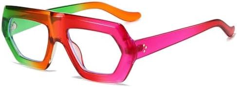 

Солнцезащитные очки неправильной квадратной формы для женщин, модные градиентные солнцезащитные очки UV400, ретро-очки для мужчин с прозрачными линзами MTZJH, Colorful Clear