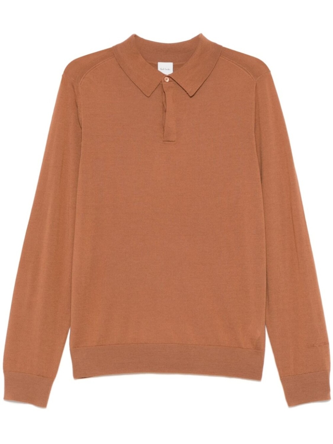

Paul Smith шерстяная рубашка поло, коричневый