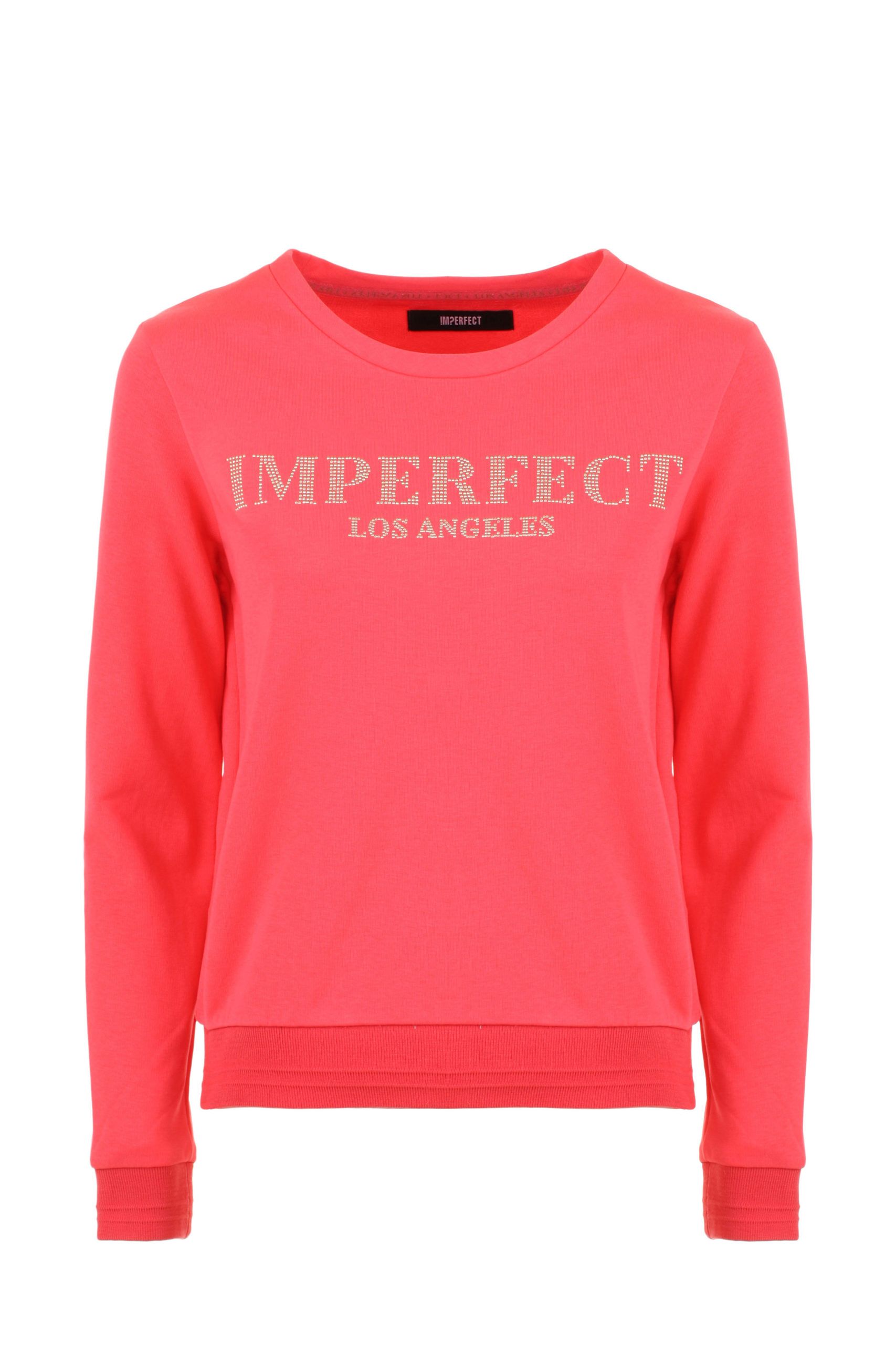 

Женская толстовка из розового хлопка Imperfect