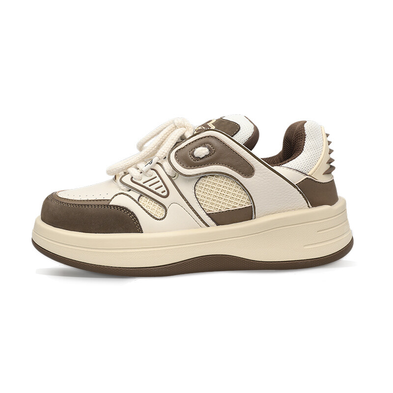 

Кроссовки PCMY Skateboarding Shoes Unisex Low-top Vintage Brown, коричневый