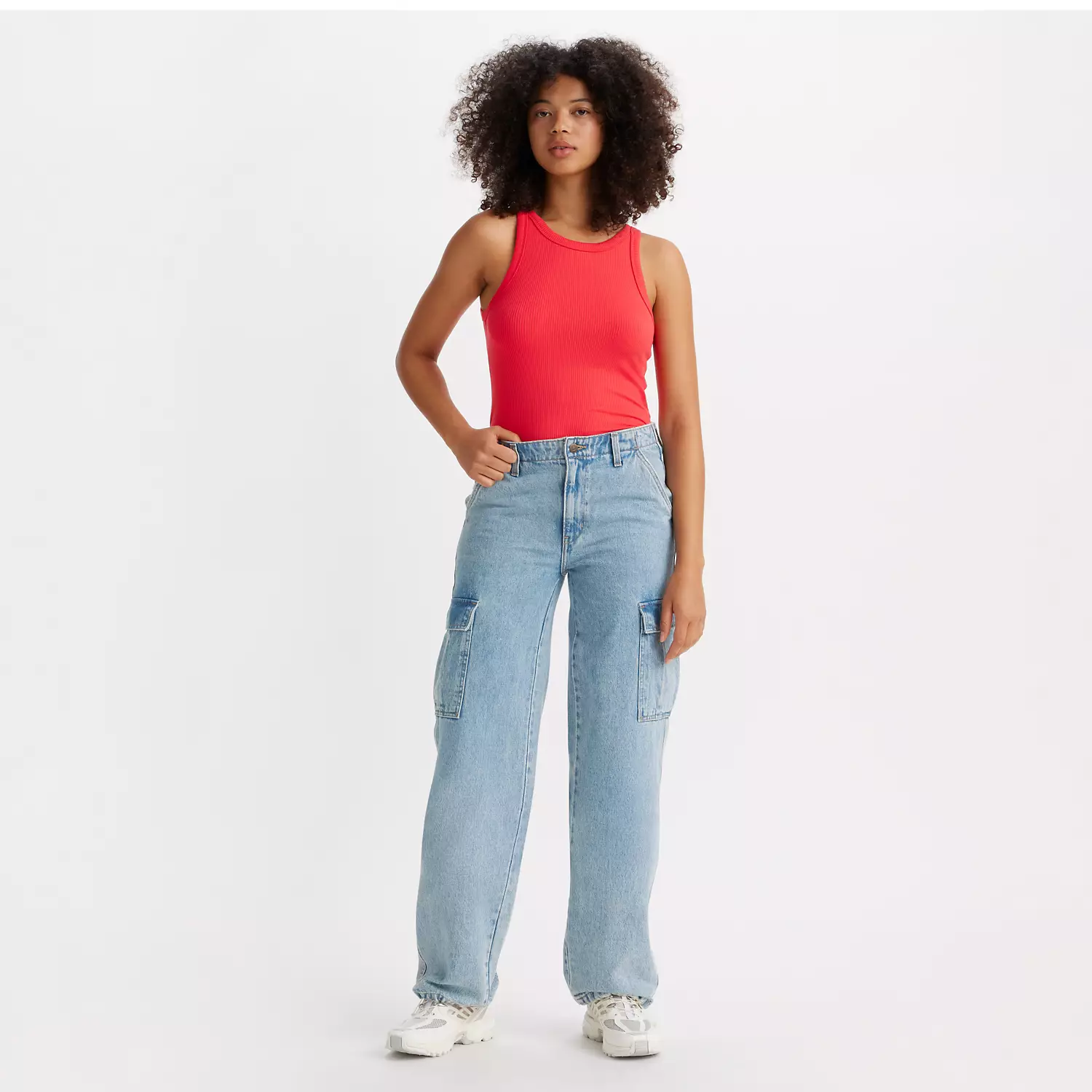 

94 мешковатые брюки-карго Levi's, цвет Look At Me - Light Wash