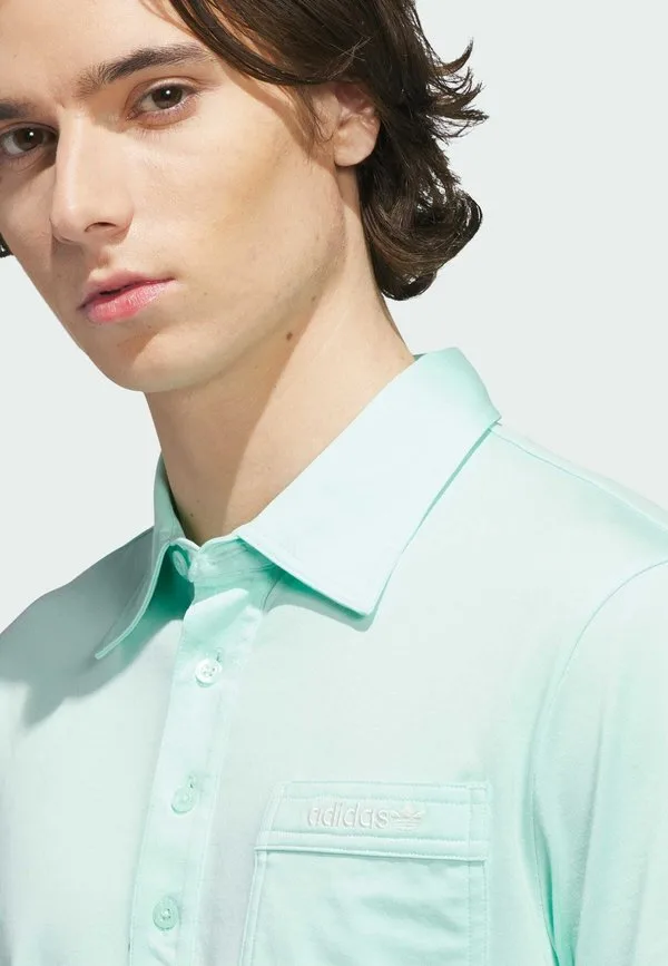 Оригинальная рубашка-поло с карманом Adidas Golf Originals, Clear Mint — фото 3