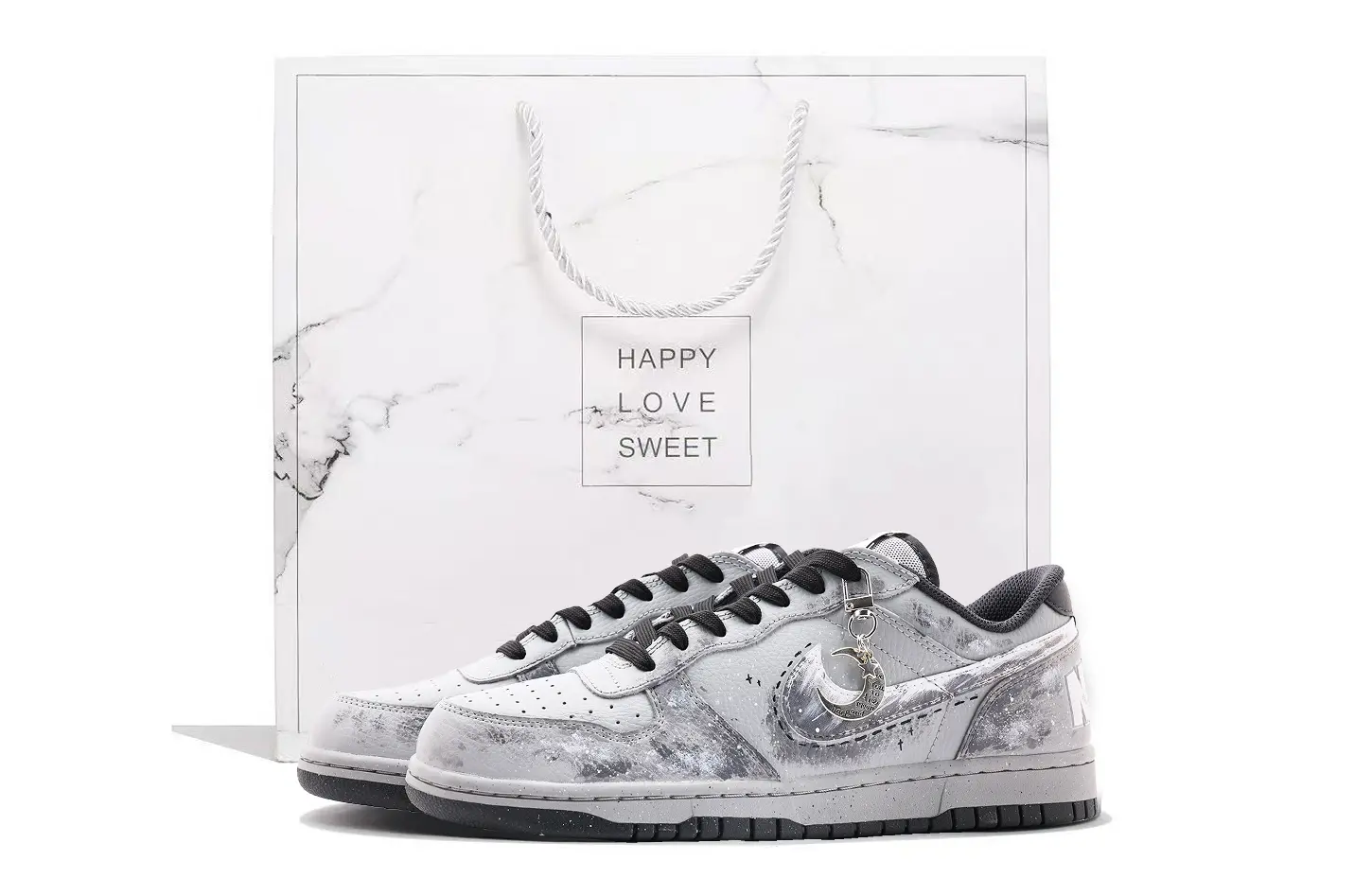 

Nike Кроссовки для скейтбординга Big Leather Coverage Cushioning Abrasion Resistant Low top Unisex Dark Gray