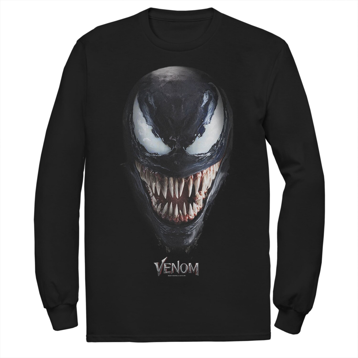 

Мужская футболка Marvel Venom с большим лицом Licensed Character