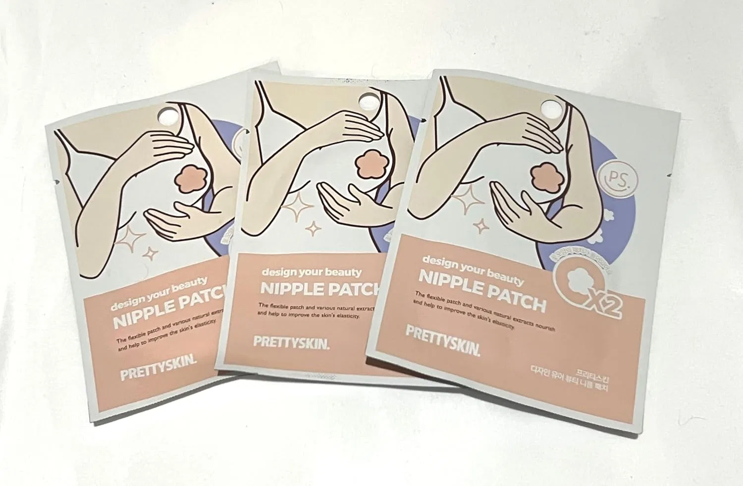 Патчи для груди Prettyskin Nipple Patch, набор 3 шт