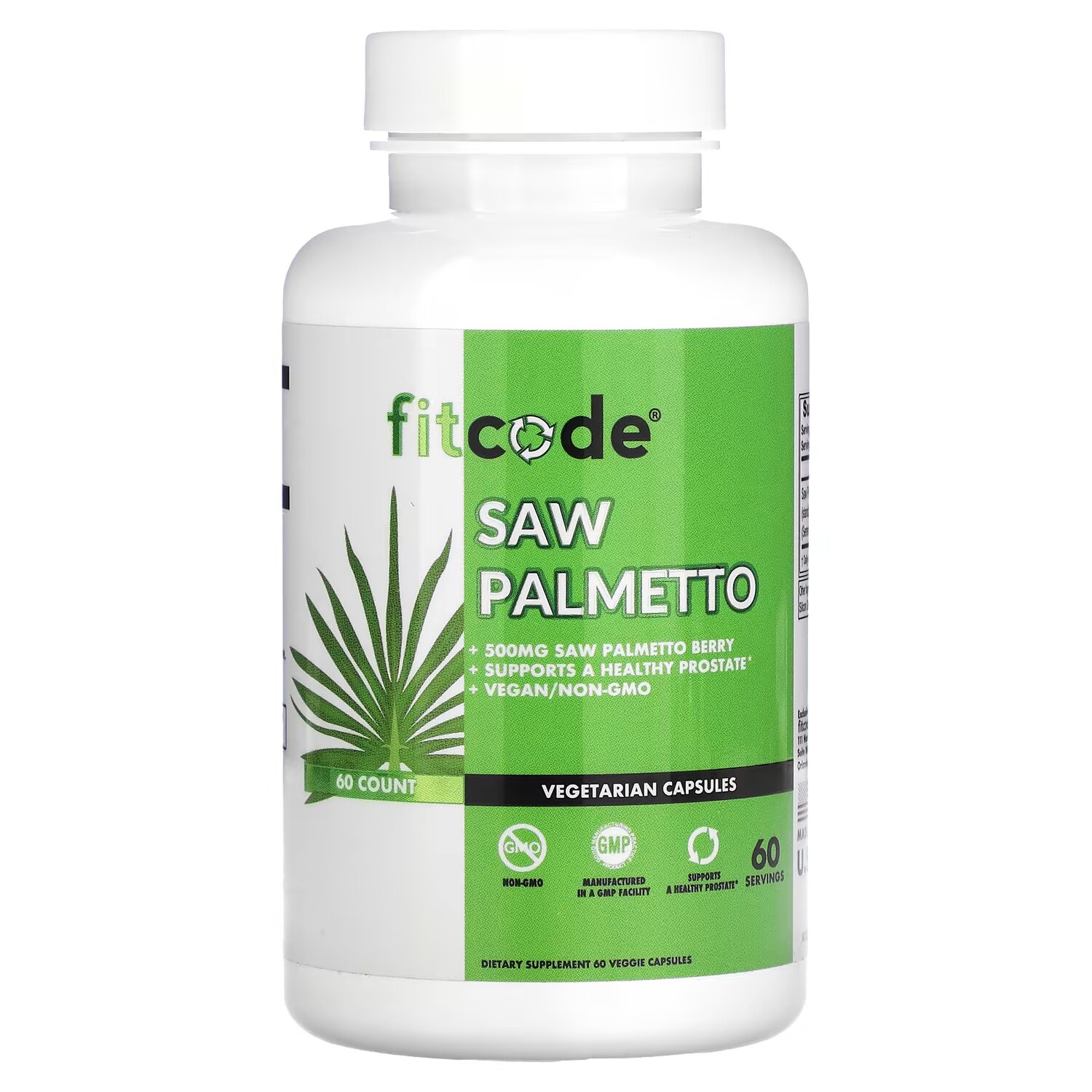 

Добавка FITCODE Saw Palmetto, 500 мг, 60 растительных капсул