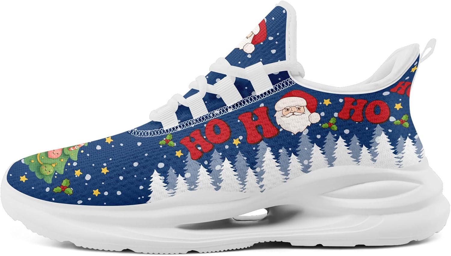 

Рождественские кроссовки для мужчин и женщин, легкие спортивные с сеткой, праздничная обувь для тренировок, зала и тенниса Onegam, белый/красный