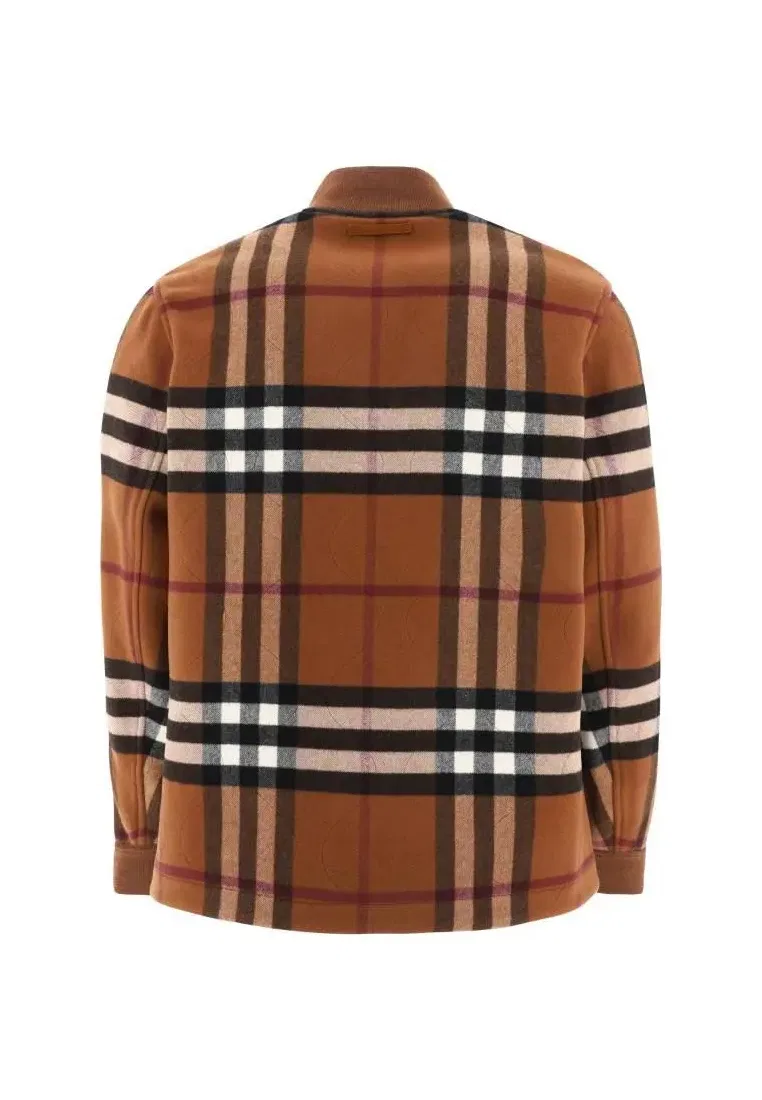 Пальто мужское Burberry однобортное в клетку бежевое — фото 2