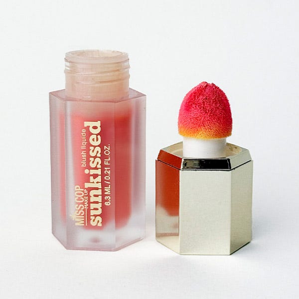 Жидкие румяна MISS COP Sunkissed Liquid Blush, 01 Soft Peach — фото 2
