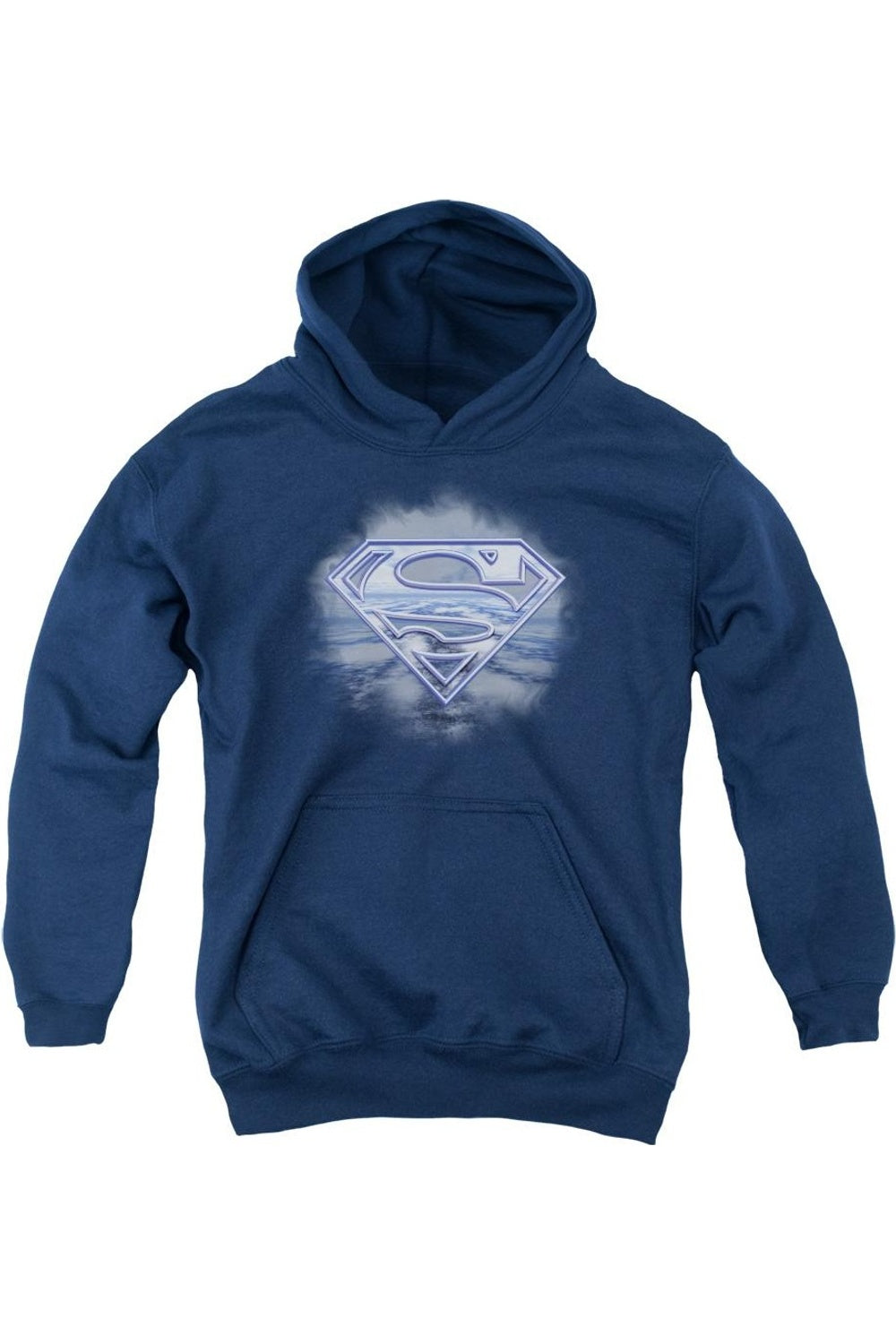 

Молодежная толстовка с капюшоном Superman Freedom Of Flight Gildan, темно-синий
