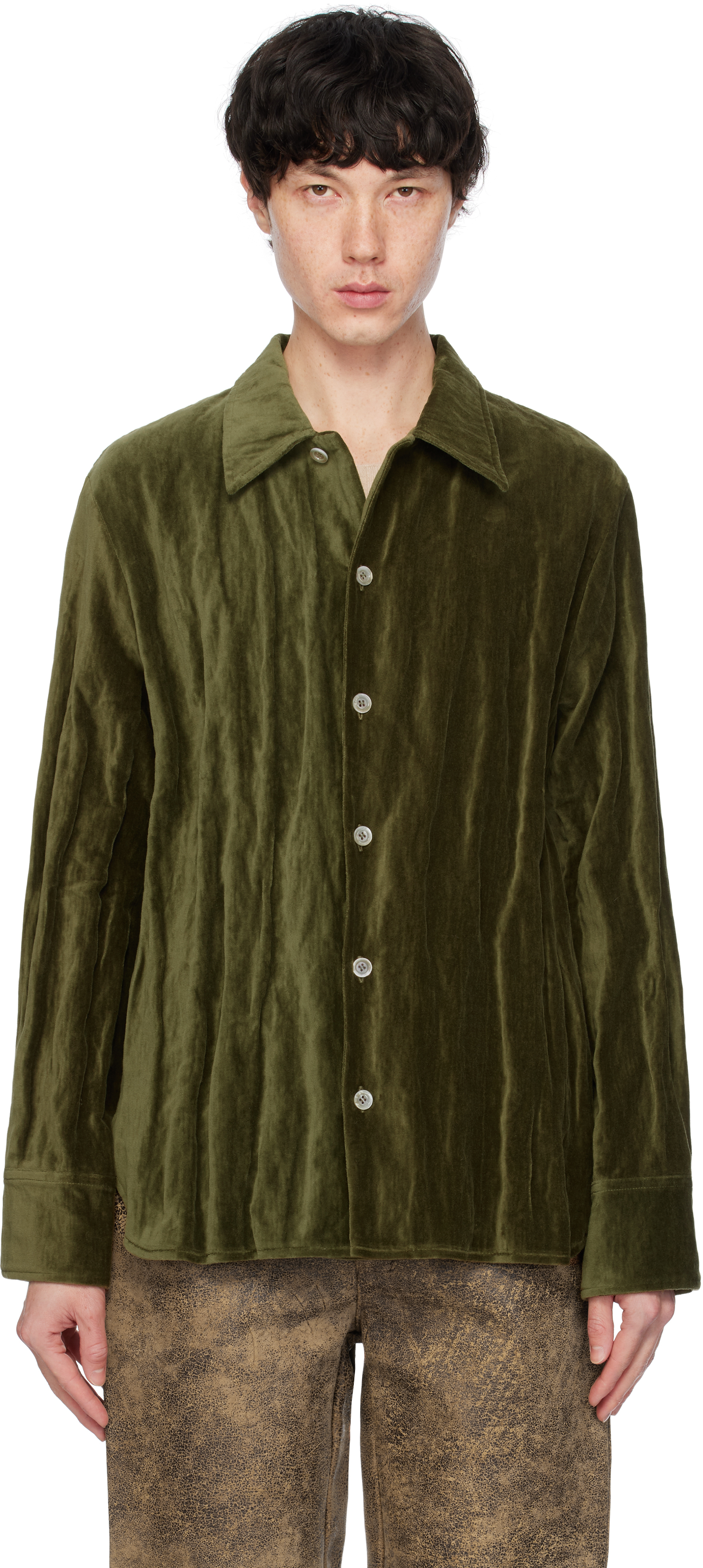 

Рубашка Ignacio Overshirt цвета хаки Sefr