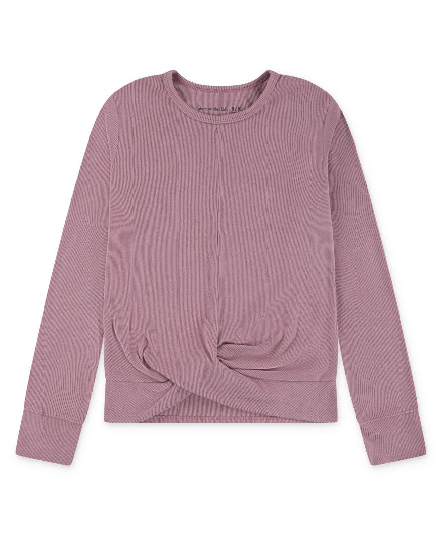 

Уютный вязаный топ для девочек с перекрученным передом abercrombie kids, Mesa Rose