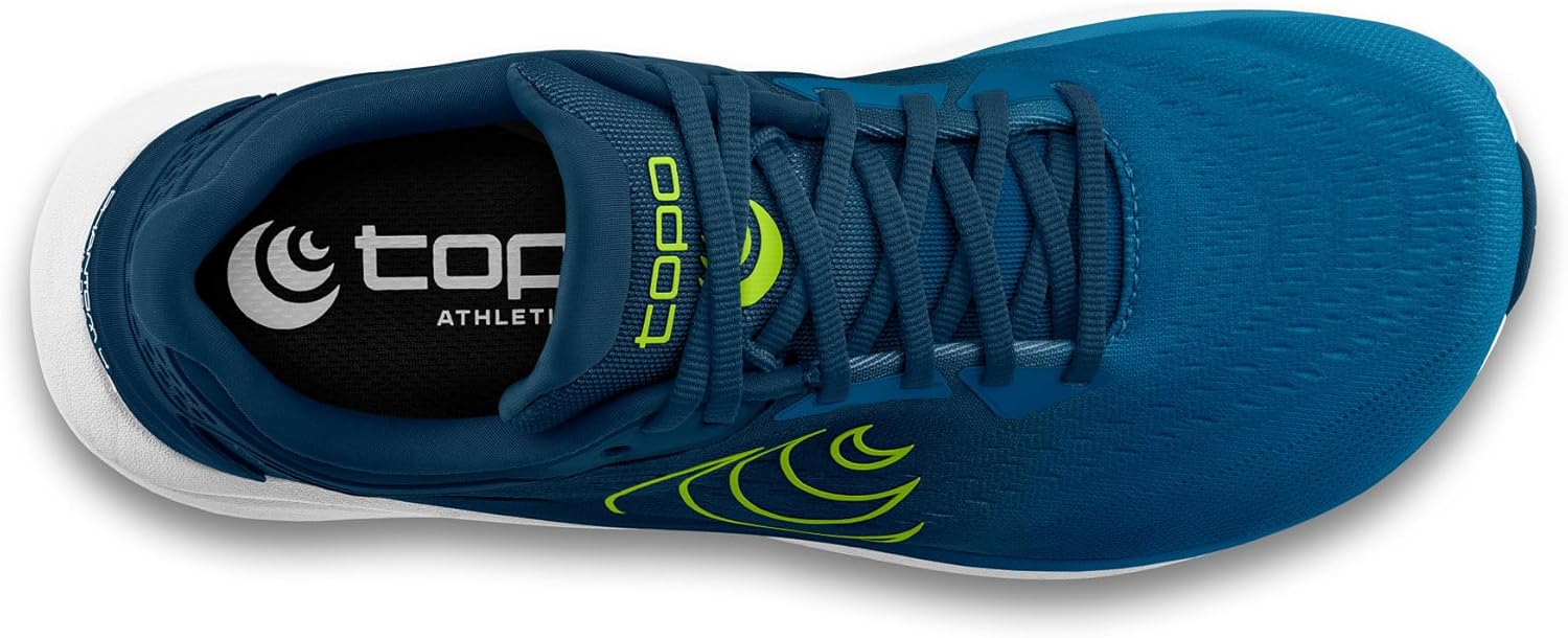 Мужские кроссовки Topo Athletic Phantom 4, легкие и удобные с перепадом высоты 5 мм, для бега по шоссе, спортивная обувь для бега по дороге, синий — фото 4