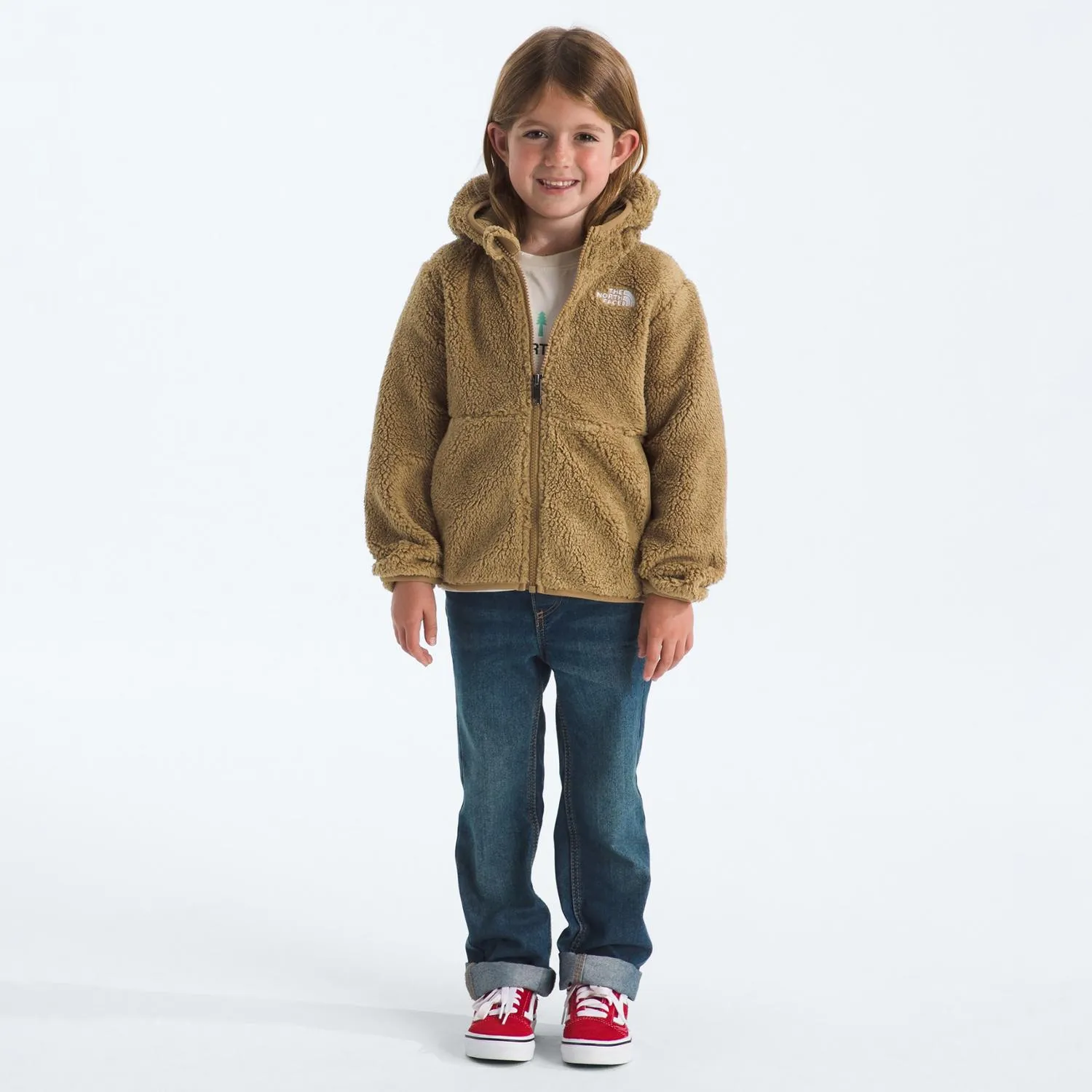 Худи Campshire на молнии, для малышей The North Face, Teddy Brown — фото 4
