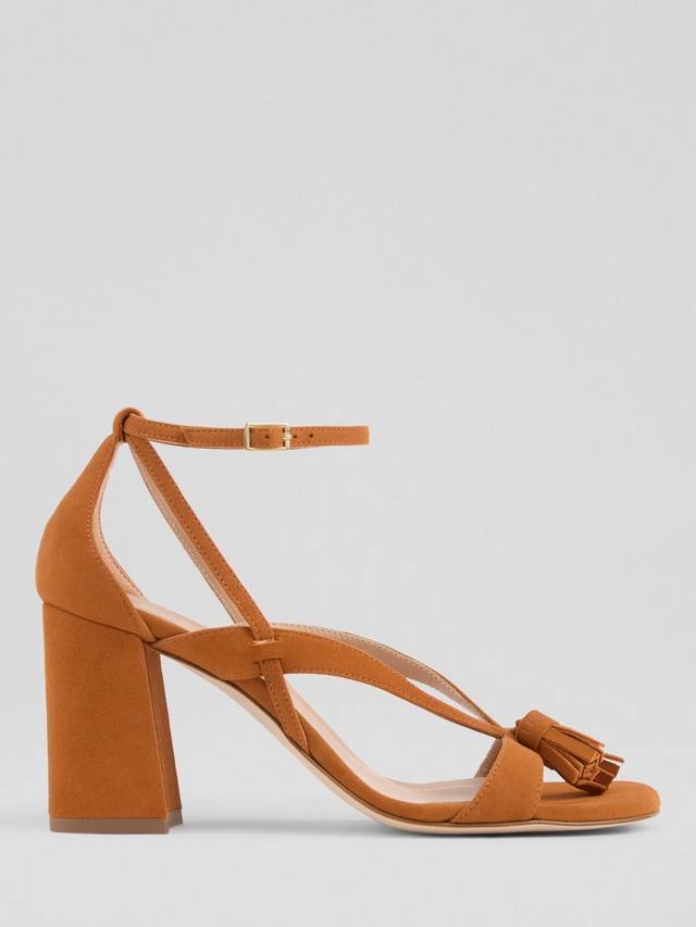Кожаные сандалии Jeanie с ремешками L.K.Bennett, Burnt Orange