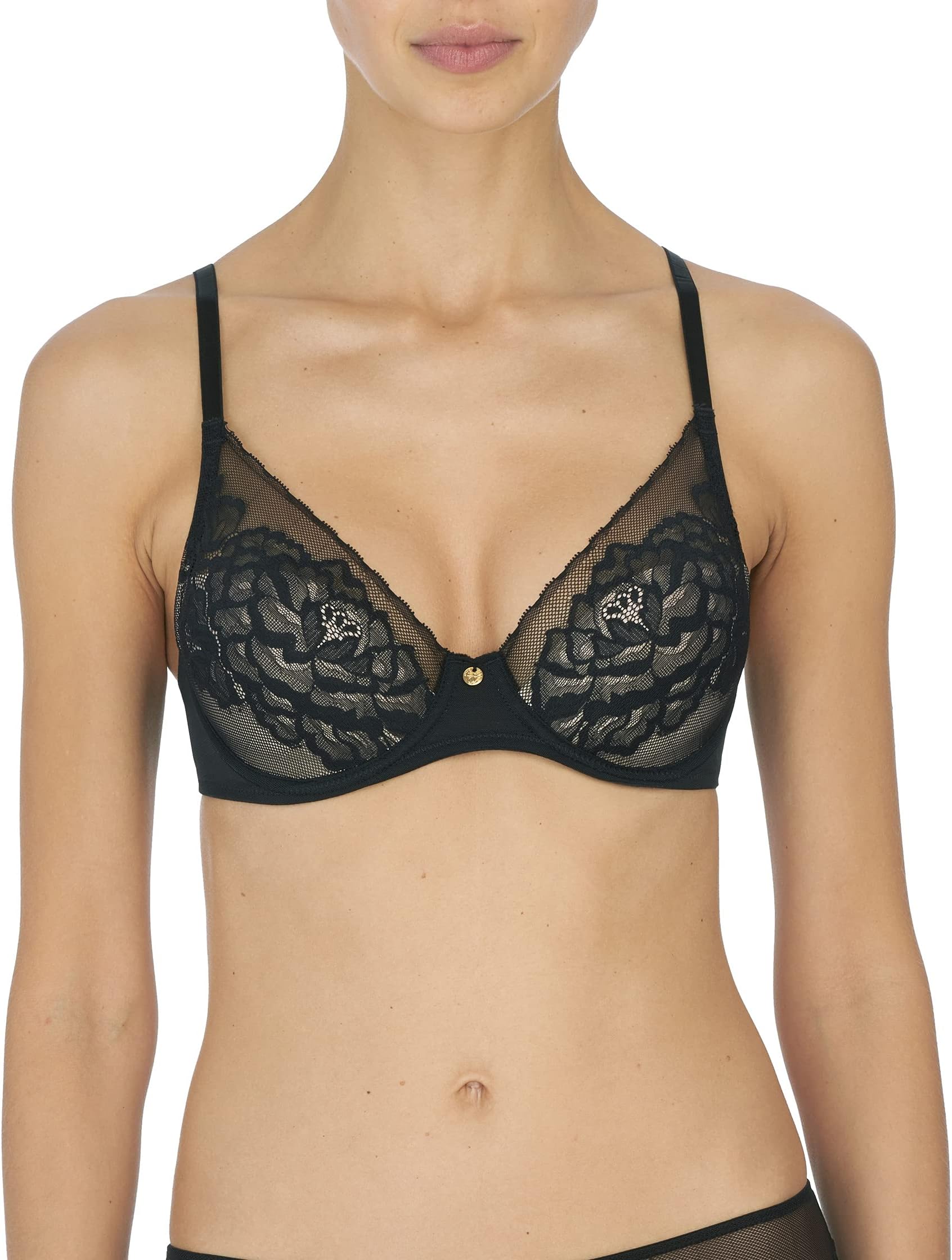 

Бюстгальтер Natori Flora Contour Underwire Bra 721150, цвет Black/Light Mocha