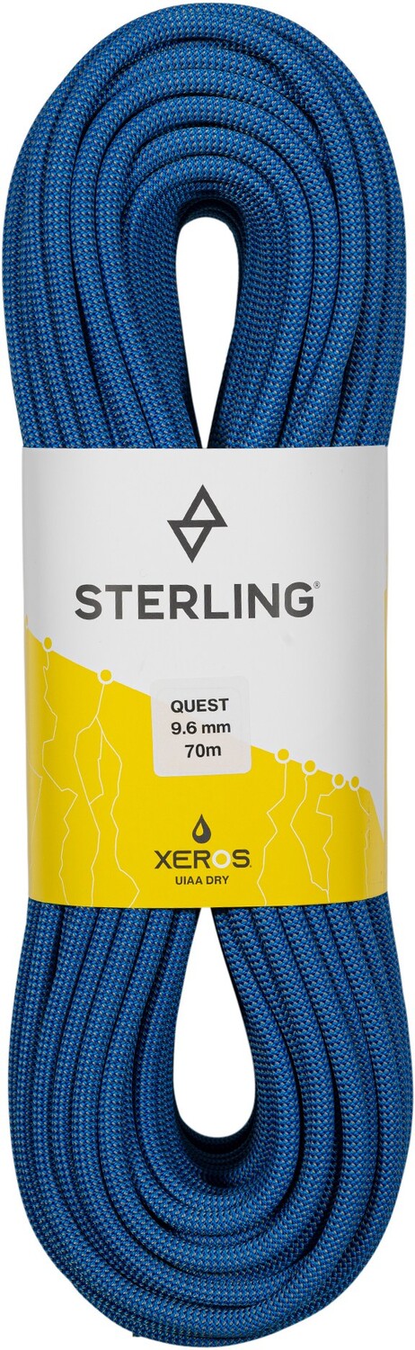 

Сухая веревка Quest XEROS 9,6 мм Sterling, синий