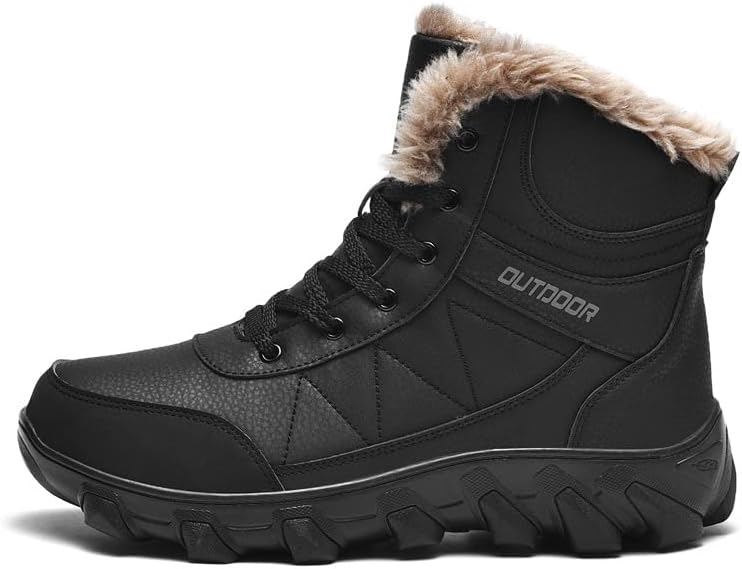 

Мужские зимние непромокаемые противоскользящие спортивные ботинки NIDDISLIP, с флисовой подкладкой, утолщенные высокие снежные ботинки, мужские хлопковые туфли, Back-jk937