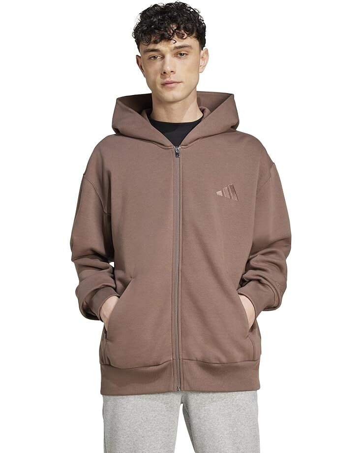 

Худи adidas All Szn Fleece Full Zip Hoodie, цвет Earth Strata