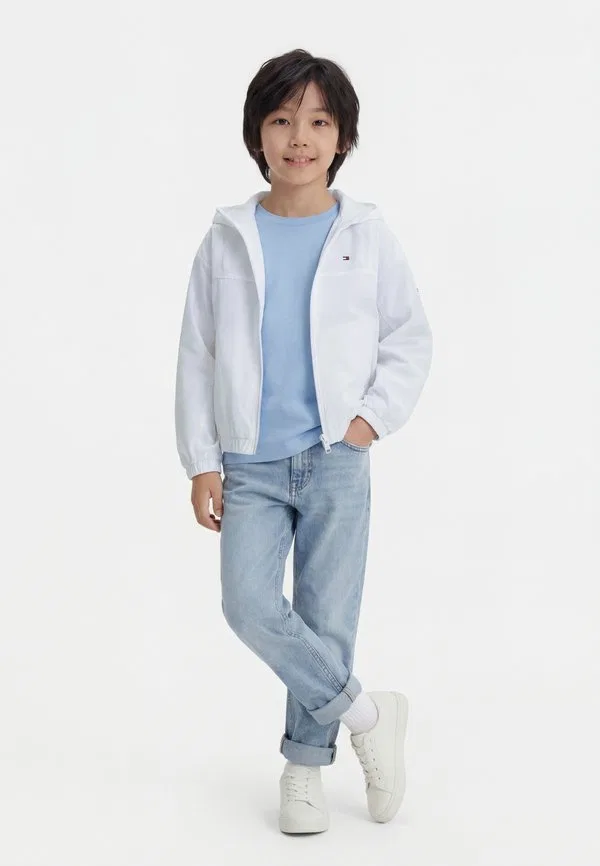 Ветровка с воротником-стойкой на молнии essential Tommy Hilfiger, White
