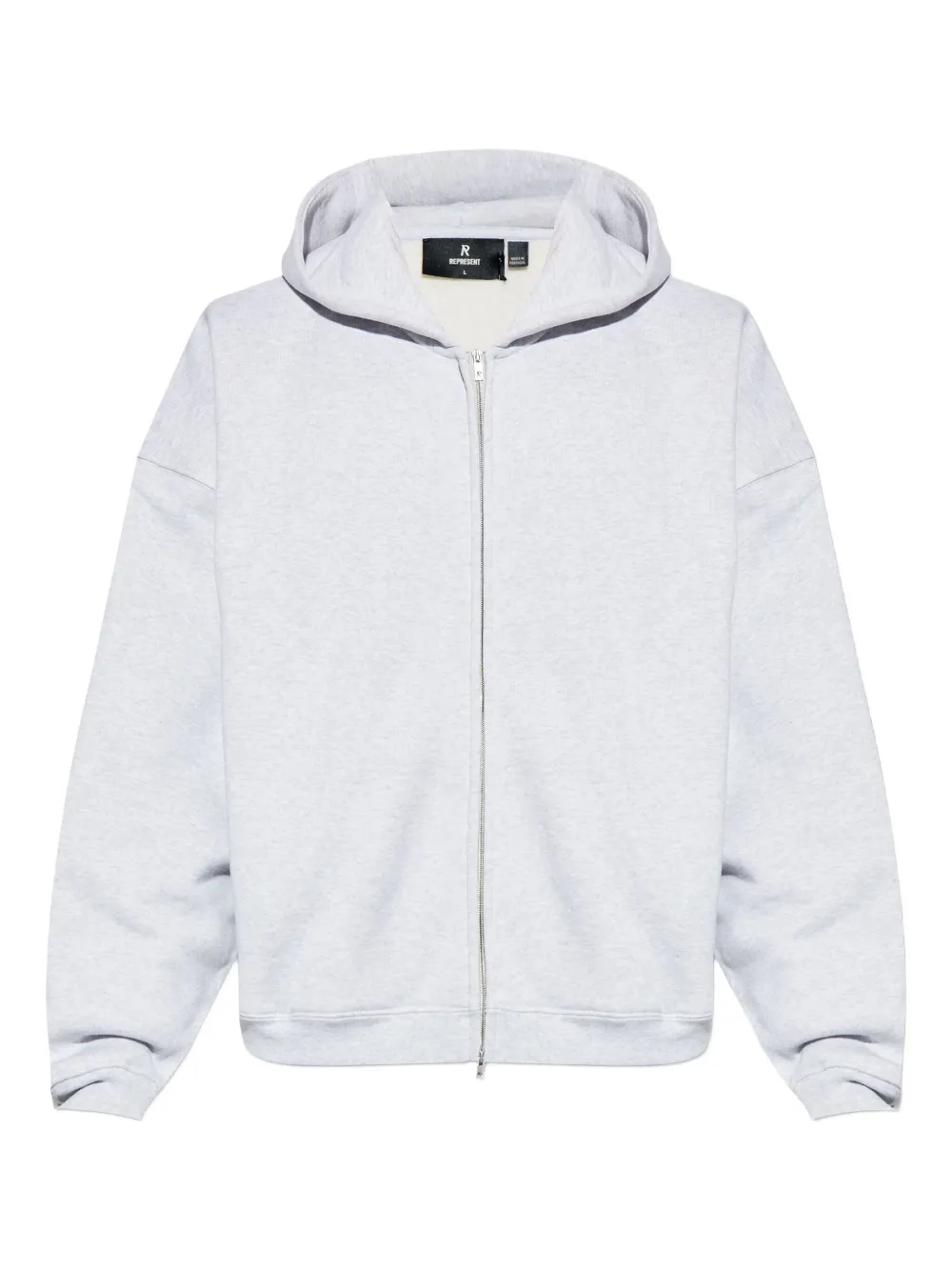 

Худи свободного кроя с инициалами Represent, серый