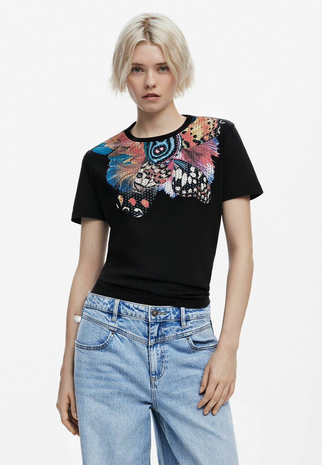 

Футболка с принтом Desigual, мультиколор