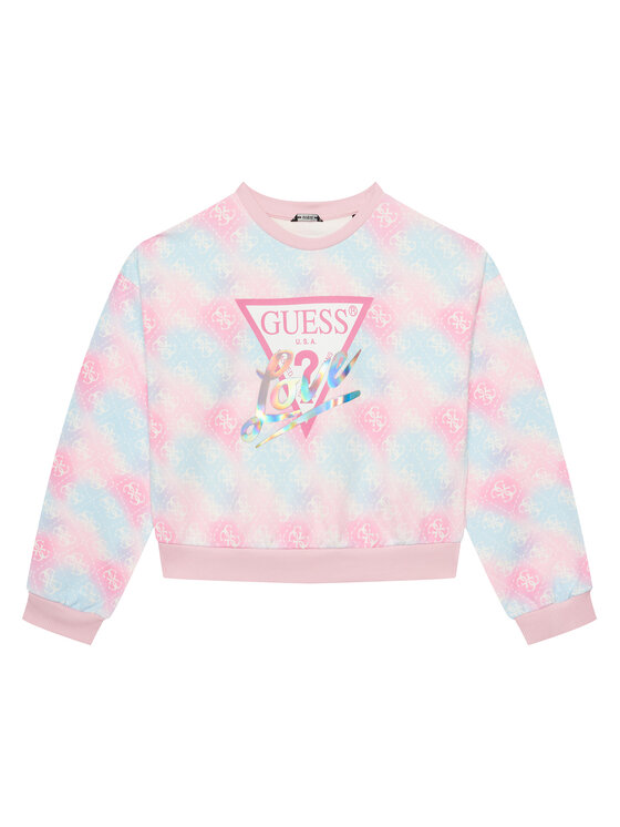 Толстовка оверсайз J5YQ03 KA6R4 Guess, розовый