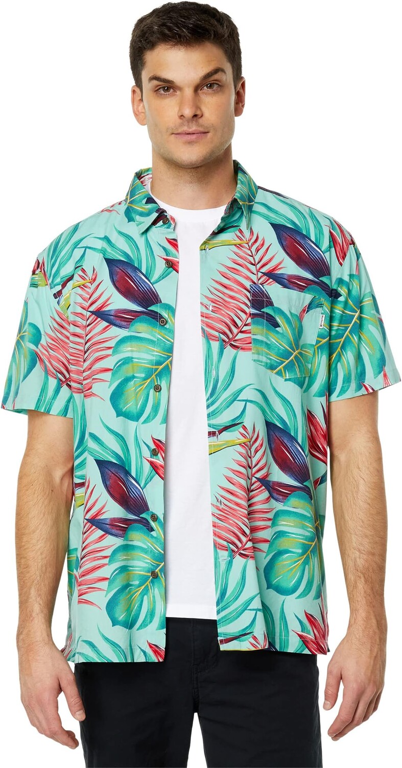 

Рубашка Hurley Rincon Short Sleeve Woven, цвет Tropical Mist