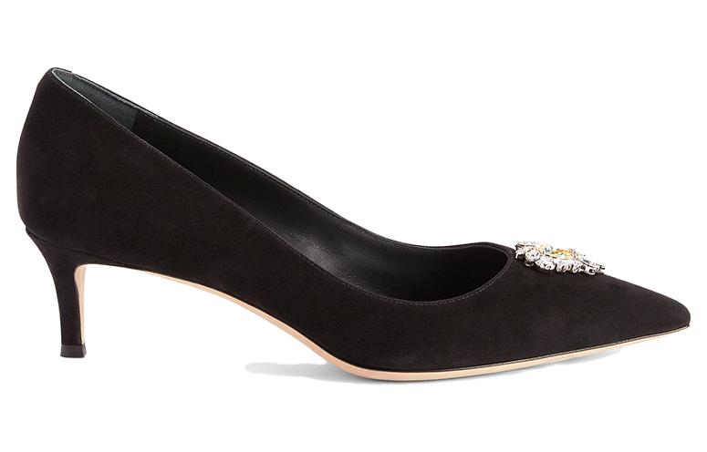 Женские туфли на тонком каблуке 5 см черные Giuseppe Zanotti — фото 2