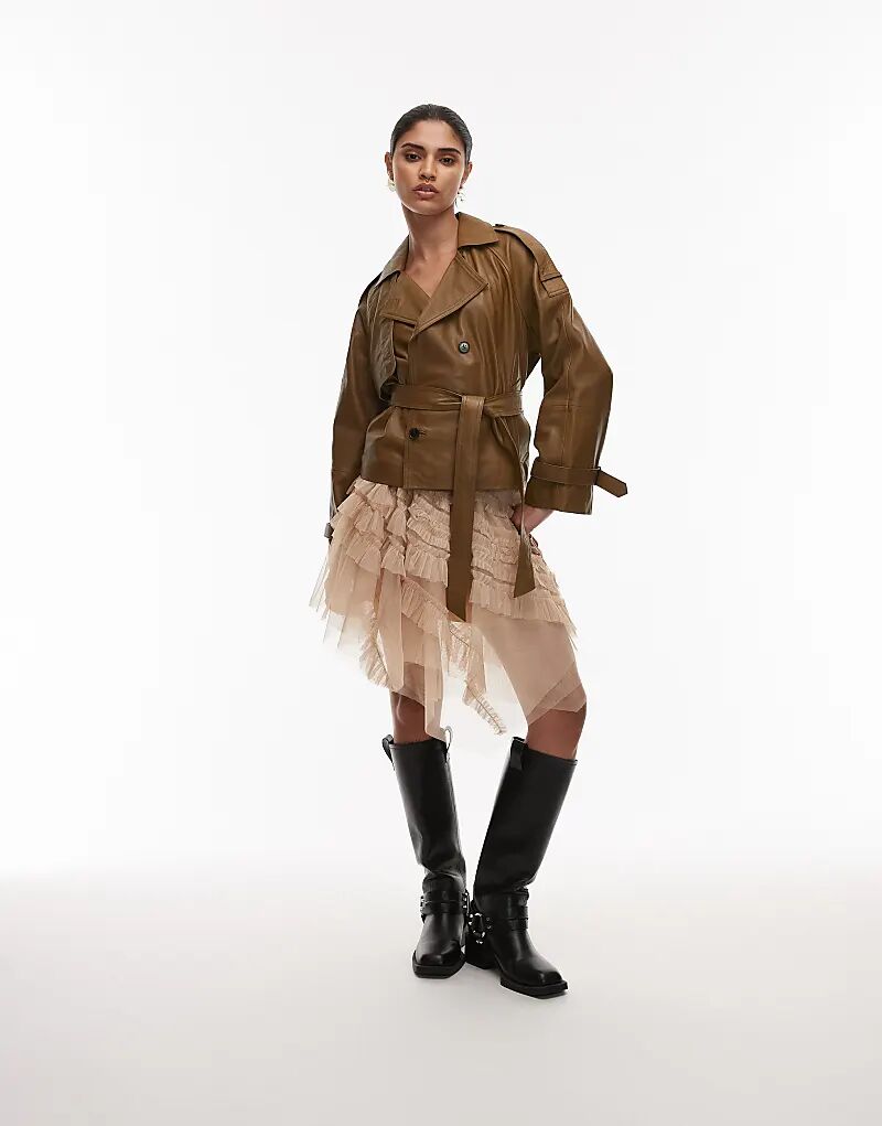 

Розовая мини-юбка из тюля AllSaints Jayde