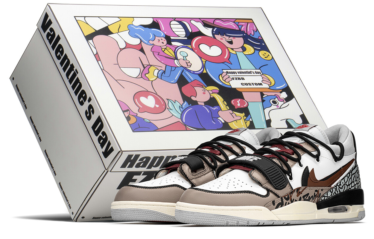 

Баскетбольные кроссовки Legacy 312 Vintage Men Low-top Brown/red Jordan