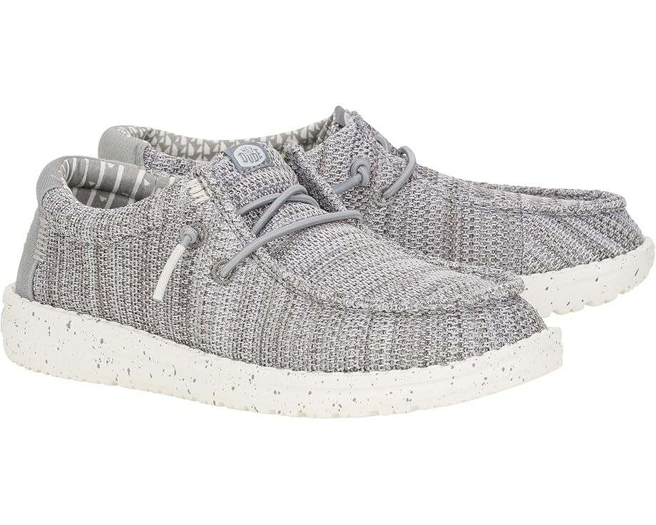 

Кроссовки Hey Dude Kids Wally Stretch Sox, цвет Light Grey