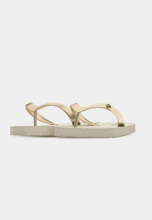 Сандалии jinx с т-образным ремешком Michael Kors Kids, Pale Gold-Coloured/Vanilla — фото 3