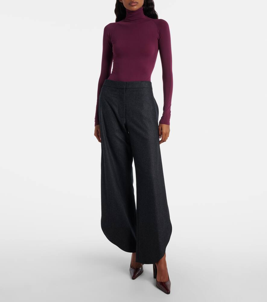 Туфли-лодочки Pointy 90 из кожи с эффектом крокодила Alaïa, Rouge Grenat — фото 3